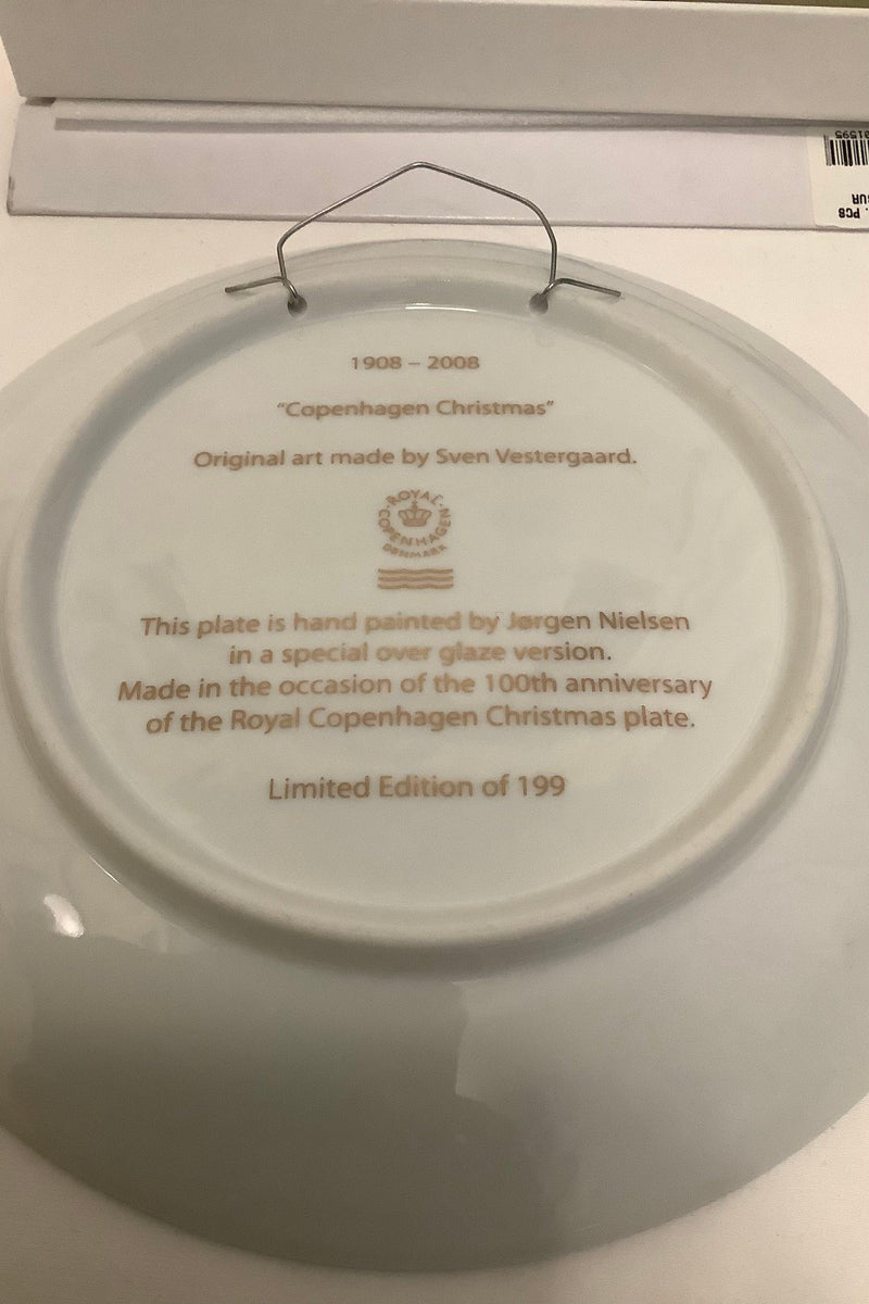 Royal Copenhagen Juleplatte fra 2008 i overglasur 199 kopier