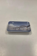 Royal Copenhagen Rechteckige kleine Schale Storstrømsbroen Nr. 3453