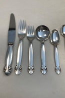 Georg Jensen Sterling Silber Kiefer Besteck Set für 12 Personen 95p