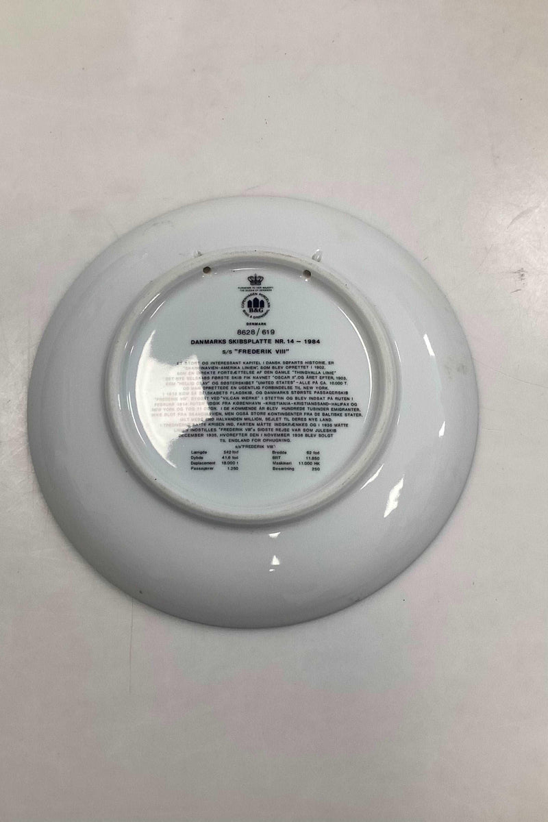 Bing og Grøndahl Skibsplatte fra 1984