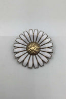 A. Michelsen Forgyldt Sterling Sølv Marguerit Broche