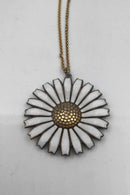 A. Michelsen Forgyldt Sterling Sølv Marguerit Vedhæng