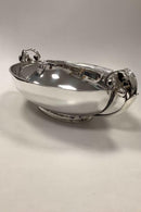Georg Jensen Sterling Silber Große Ovale Art Deco Schale Nr. 622B