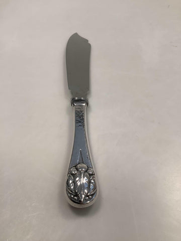 Dänisches Silber Kuchenmesser mit Beerenverzierung
