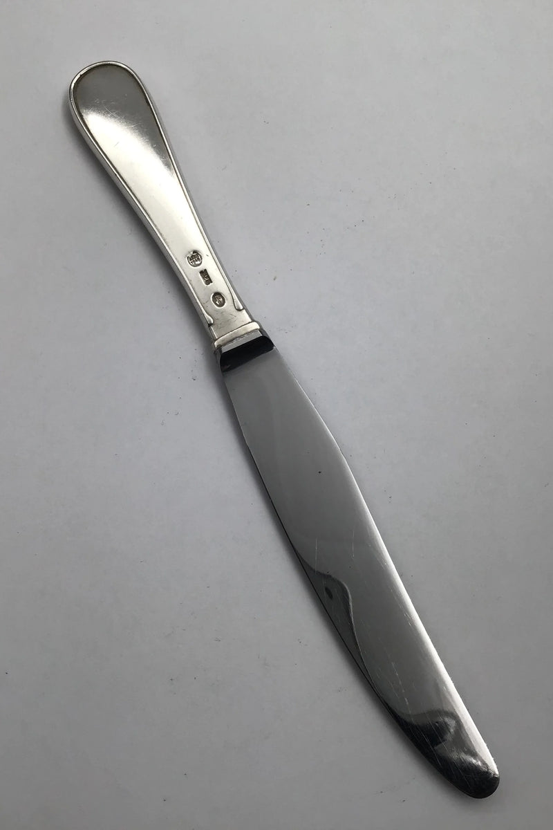 Hans Hansen Sølv / Sterling Sølv Arvesølv No 10. Frokostkniv