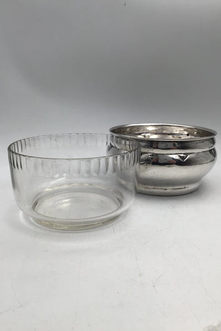 Heimbürger Sølvskål med glasindsats (1920)