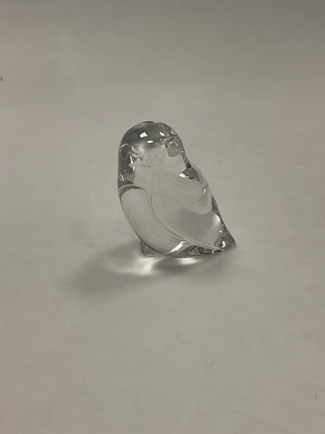 Hadeland Glasværk Norge Glas Figur af Ugle  Måler 8cm / 3.35 inch