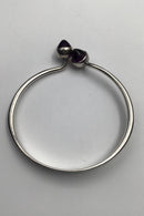 Bent Knudsen Sterling Silver Bangle (Amethyst)