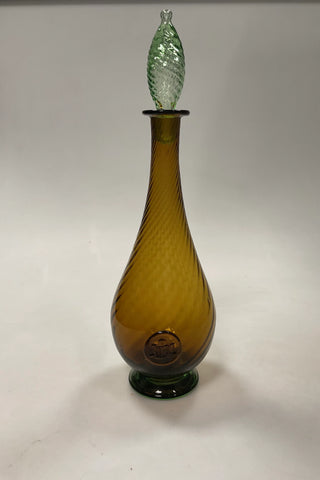 Holmegaard Green Glass Decanter with Lid