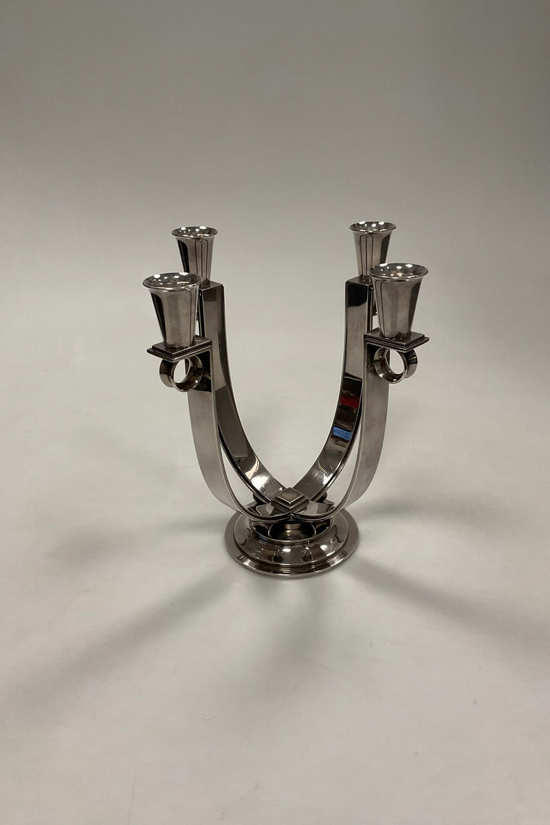 Georg Jensen Sterling Sølv 4-Armet Lysestage No. 623 B