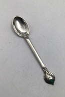 Evald Nielsen Sølv No 3 Kaffeske (Malakit)