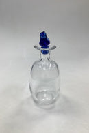 Holmegaard Glashütte Noah Karaffe mit blauem Vogel