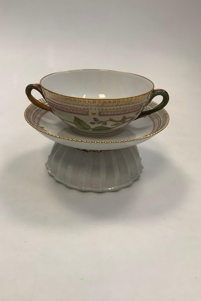 Royal Copenhagen Flora Danica Bouillon Kop med underskål No 20/3612