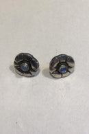 Georg Jensen纯银耳钉 No 36 Moonstone