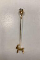 Georg Jensen Golden Christmas Lyseholder - Julebuk 1993