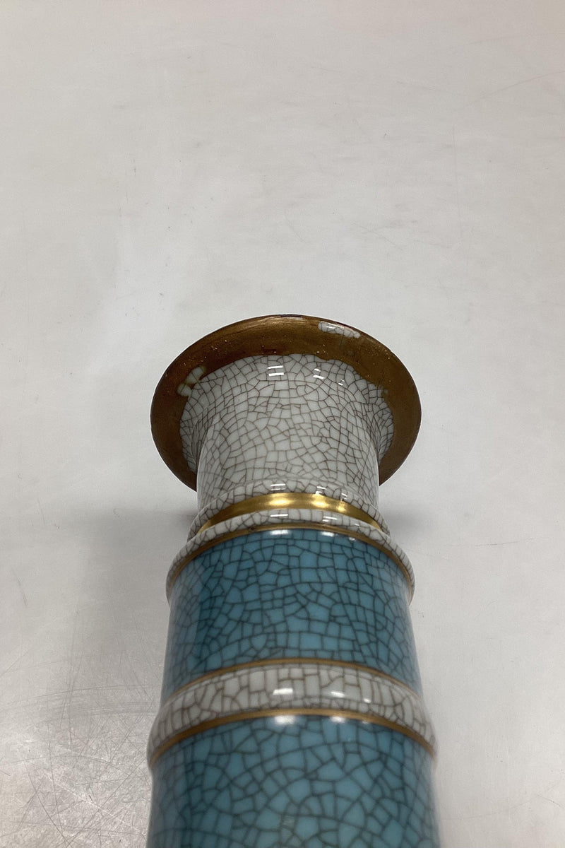 Royal Copenhagen Krakele Kerzenleuchter in Grün Nr. 3338