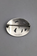 Georg Jensen Sterling Sølv Broche No. 13 (Grøn Agat)