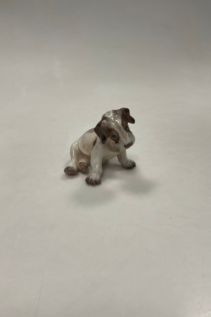 Dahl Jensen Figur Hund Ruhåret Foxterrier Hvalp No. 1008