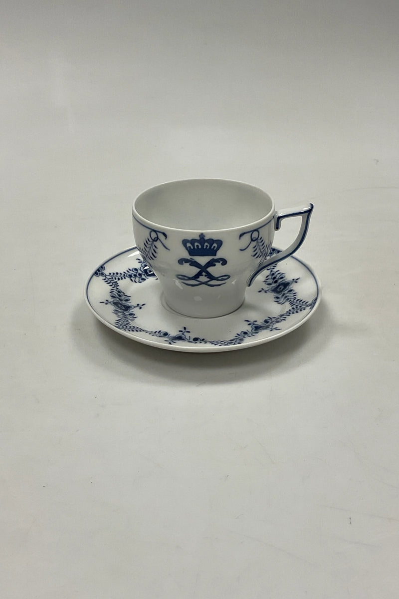 Royal Copenhagen Musselmalet Dronning Louise Kaffekop og underkop