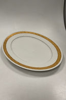 Royal Copenhagen Guld Vifte Stort Ovalt Serverings fad No 11510