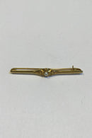 Georg Jensen 18K Guld Broche No. 237 prydet med Perle