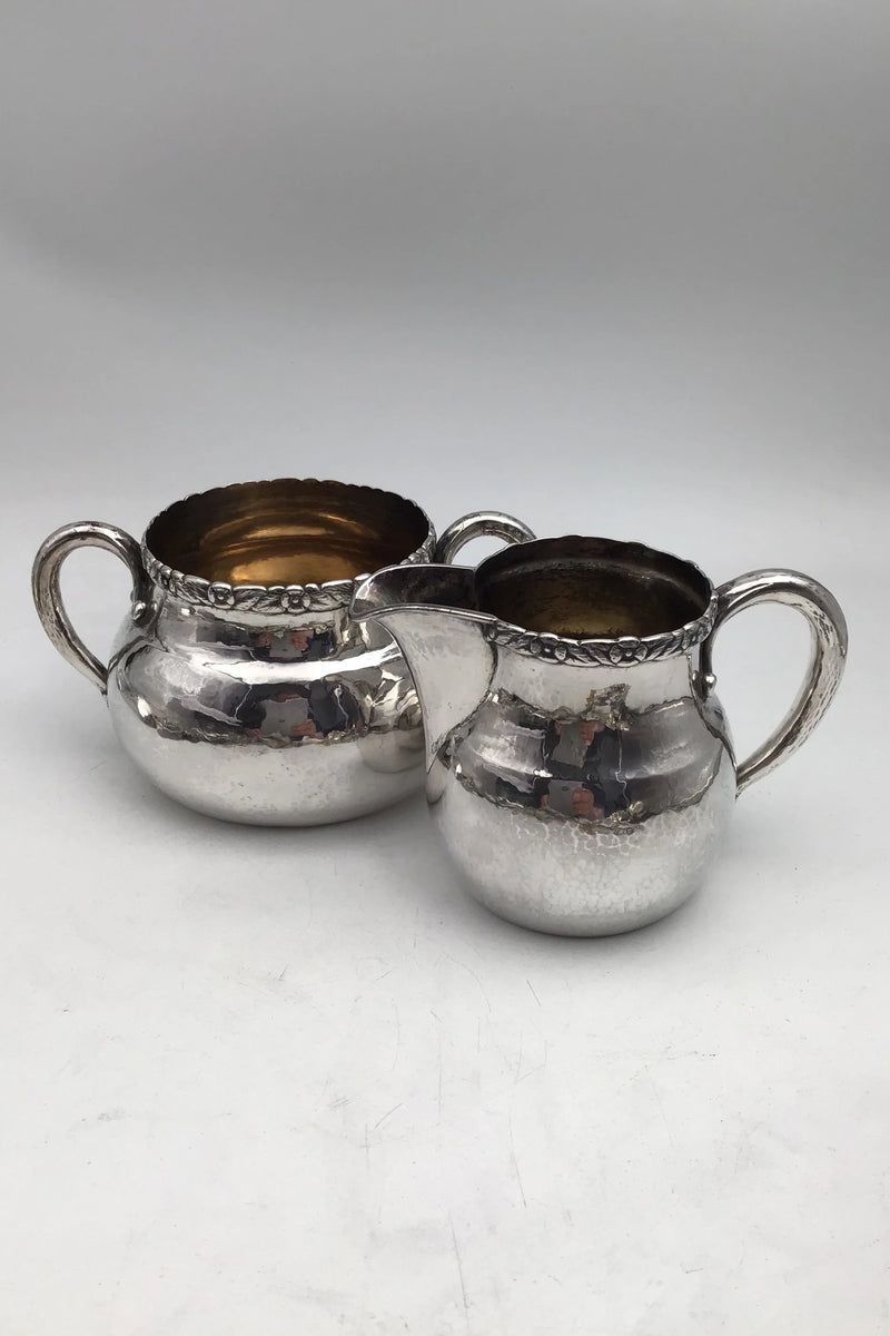 Evald Nielsen Sølv Fløde Sukker Sæt (1927+1928)