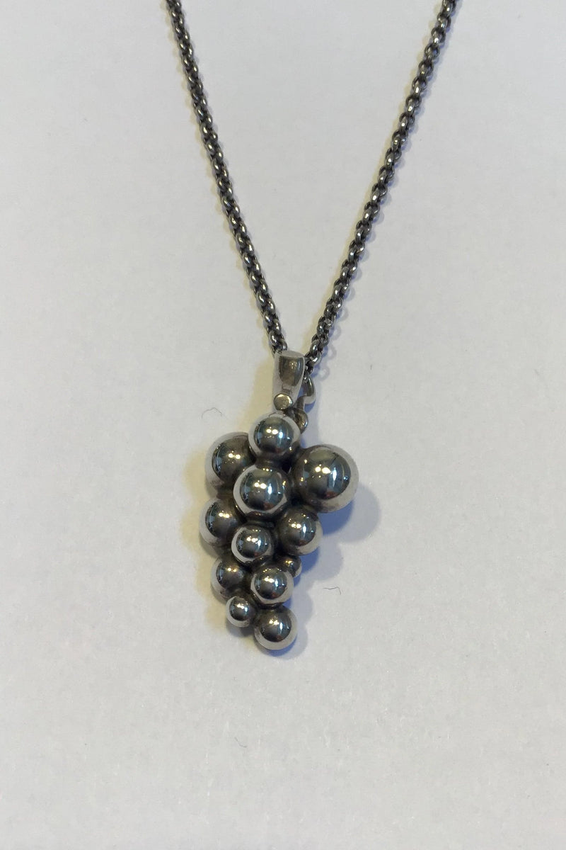 Georg Jensen スターリングシルバー ネックレス 月光の葡萄 ペンダント