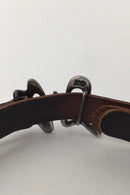 Georg Jensen Sterling Sølv og Læder Choker Halsbånd No 428B Henning Koppel