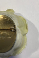 Royal Copenhagen Arje Griegst Porcelain brooch Rosendamen