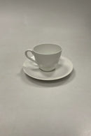 Royal Copenhagen Salto White dinnerware Coffee cup and saucer
