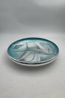 Georg Jensen Sterling Sølv Emalje Skål af Inger Hanmann fra 1986