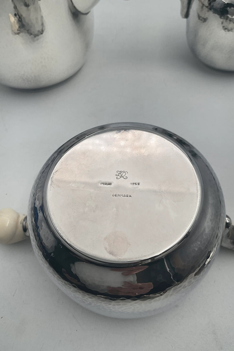 Holger Rasmussen Sterling Sølv Kaffesæt 3 dele