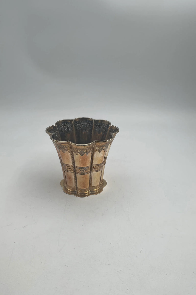 A. Michelsen Sterling Sølv Margrethe Bæger forgyldt