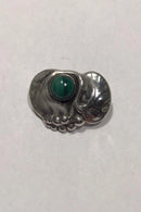 初期型ジョージ・ジェンセン シルバーブローチ No 68 マラカイト (1909-1914年)