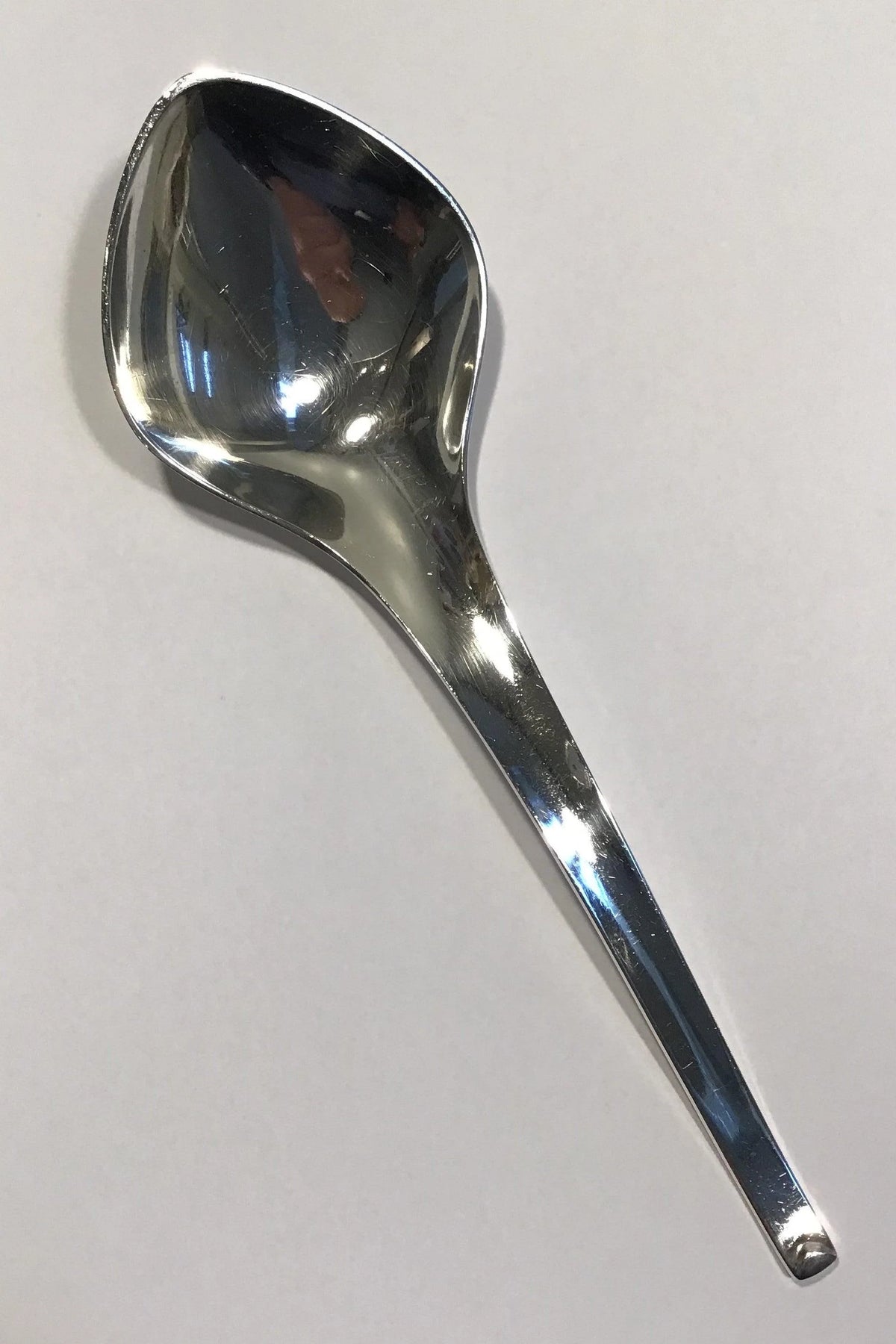 Hans Hansen Sterling Silver Linje / Hilda Serving Spoon, large