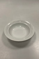 Royal Copenhagen White Magnolia with unglazed relief Deep Plate No 604