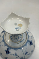 Royal Copenhagen Musselmalet Halvblonde skål på høj fod No. 513