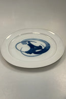 Bing og Grøndahl Henning Koppel Blå Ovalt Serveringsfad No 315