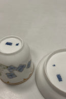 Tidlig Royal Copenhagen Art Nouveau Kop og underkop No 3