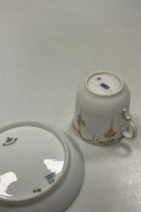 Tidlig Royal Copenhagen Art Nouveau Kop og underkop No 13