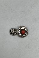 Tidlig Georg Jensen Manchetknap med rød Sten No. 14
