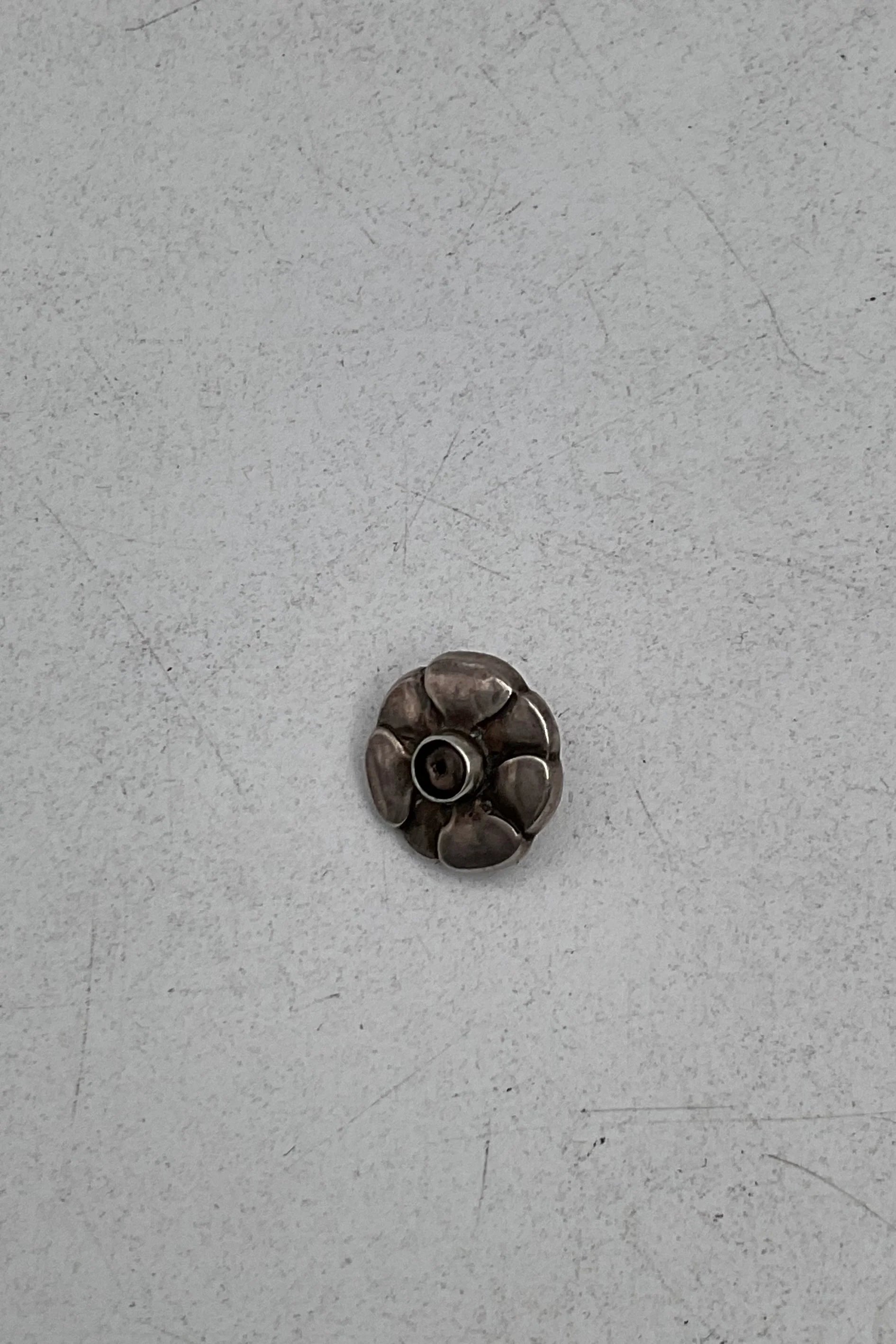 Georg Jensen Silver Button with stone No. 2