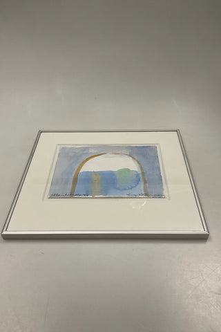 Inger Hanmann Watercolor Painting in frame 3