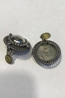 Georg Jensen Sterling Sølv Øreringe No 85. Clips
