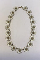 Georg Jensen Forgyldt Sterling Sølv Marguerit Halskæde