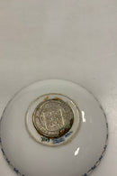 Royal Copenhagen  Musselmalet Helblonde Askebæger / Platte med Sølvmønt No 1/1009