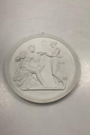 Royal Copenhagen Bisque Platte Herkules modtager udødelighedens drik af Hebe No 108