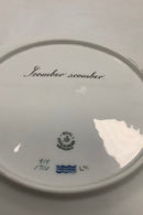 Royal Copenhagen Grøn Fisketallerken No 919/1710 med Scomber scomber