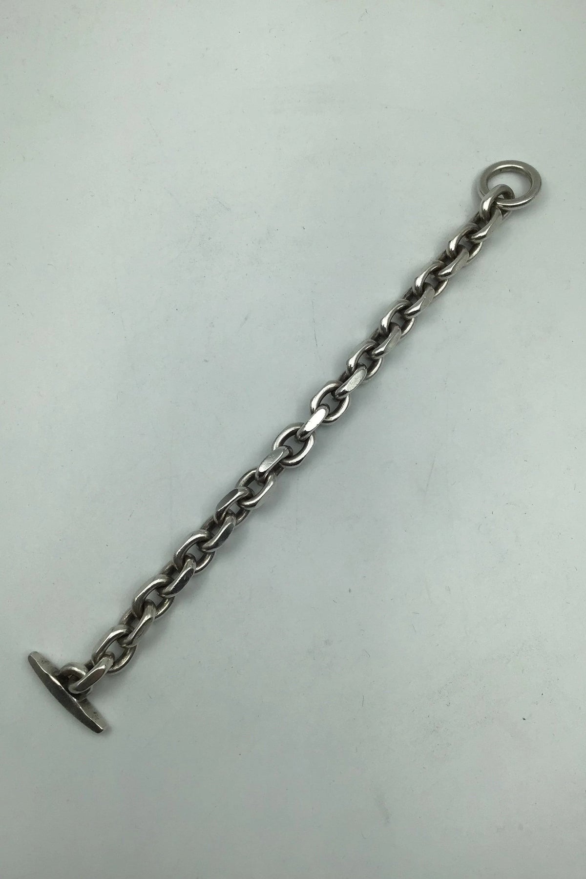 汉斯-汉森纯银手链（锚形）