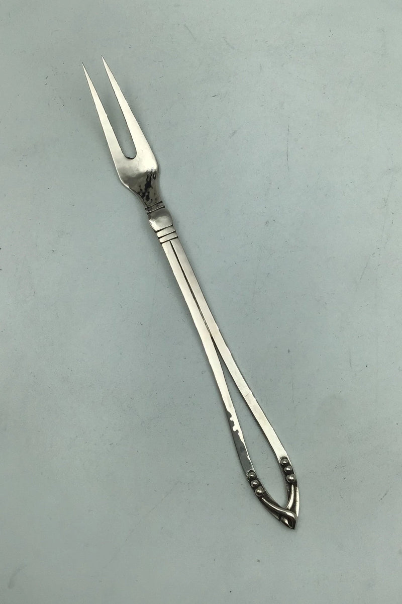 Georg Jensen Sølv Ornamental Kødgaffel No 45